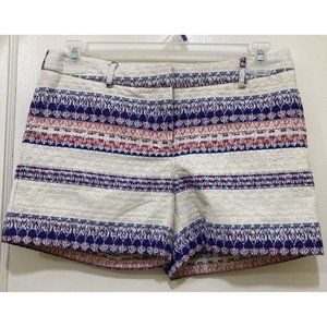 Katherine Barclay Montreal Shorts Womens Size 8 Red White Blue Striped Pockets